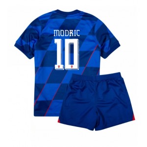 Fotbalové Dres Chorvatsko Luka Modric #10 Dětské Venkovní Oblečení ME 2024 Krátký Rukáv (+ trenýrky)